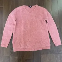 UNIQLO ユニクロ Vネック セーター　Mサイズ ピンク系