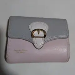 Samantha Thavasa 三つ折り財布 グレー/ピンク