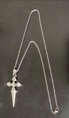 シルバーネックレス　クロス