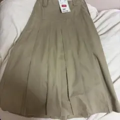 H&M ベージュ プリーツスカート 32