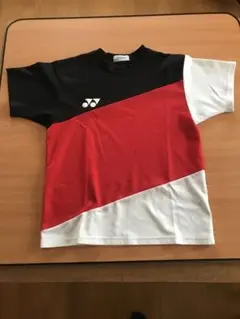 YONEX バドミントン シャツ 黒/赤/白
