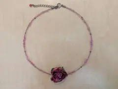 レストローズ チョーカー ローズモチーフ