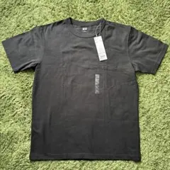 ★新品未使用★UNIQLO U 黒Tシャツ コットン クルーネック