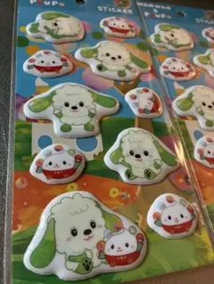 2点セット【未開封】ぷくぷくシール いないいないばあっ! ワンワンぽぅぽ