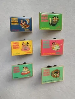 レトロ　ディズニー　バッジ　6個セット