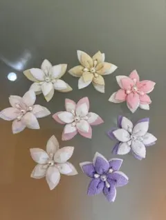 つまみ細工 蝶々 パーツ 淡藤 6個セット - メルカリ