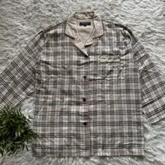 BURBERRY バーバリー パジャマシャツ L ノバチェック 西川産業 日本製
