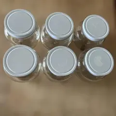 円筒形ガラス瓶 6個セット約10✖️10センチ