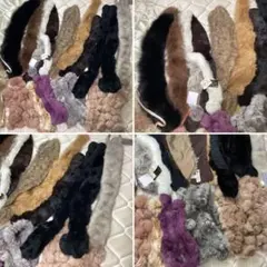 つけ襟　ファーマフラーいろいろ　未使用あり　17点　リアルファー　フェイクファー