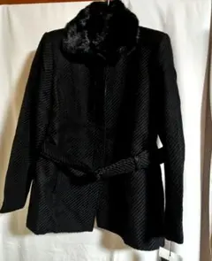 【新品】レディース　ラビットファー　ブラック　ジャケット　コート