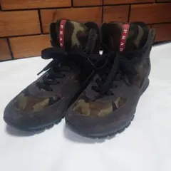 PRADA ハイカットスニーカー カモフラージュ柄のサムネイル