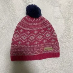 mont-bell キッズニット帽 ポンポン付き