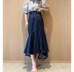 SNIDEL スナイデル　ハイウエストヘムボリュームスカート　サイズ