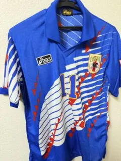 アシックス 日本代表 ユニフォーム フランスW杯 炎モデル 三浦知良
