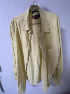 CHAPS イエロー 長袖シャツ Lサイズ