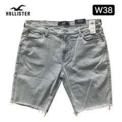 新品未使用　HOLLISTER　ホリスター　ショートデニム　W38　ビッグサイズのサムネイル