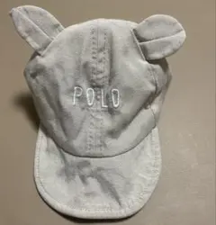 POLO ベビー帽子 耳付き キャップ 42cm 春夏用