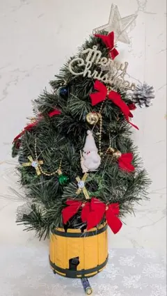 卓上 クリスマスツリー 63cm オーナメント付き（ファイバーツリー）