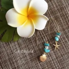 V字フック夏ピアス☆ #2    560円