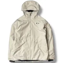 OAKLEY ナイロンシェルジャケット フード 古着 y2k テック ホワイト