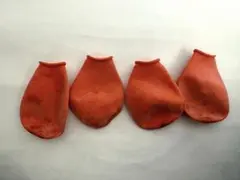 ポウズ　ラバードッグブーツ　犬　オレンジ