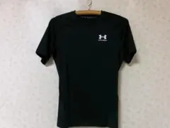101345　アンダーアーマー　ヒートギアTシャツ　黒　LG