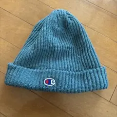 Champion ニット帽 青緑色