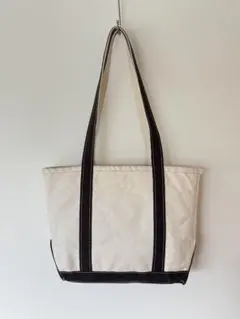 80〜90s L.L.Bean ロングハンドル トートバッグ ネイビー 2色タグ