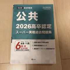 2026高卒認定スーパー実戦過去問題集 公共