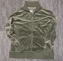 NIKE ベロア　トラックジャケット　グリーン　ジャージ　オリーブ