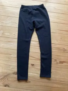 値下げ　美品　キッズ ブラック レギンス レギパン　140 裏起毛