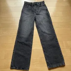UNIQLO ワイドストレートジーンズ　23 グレー
