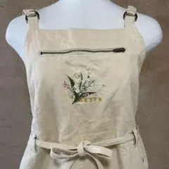 美品◇KETTY◇ケティ◇スズラン刺繍 ジャンパースカート◇ベージュのサムネイル