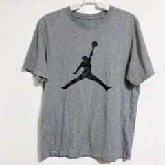 ジョーダン プリント Ｔシャツ クルーネック 半袖 Ｍ 灰色 綿 ストリートのサムネイル
