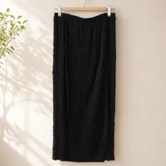 黒 ストレッチリブ タイトロングスカート AMERICAN HOLIC Mサイズ