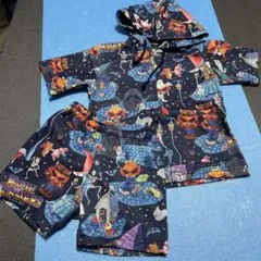 極美品ヒステリックミニ★ フード付き半袖パーカー&ショートパンツセット★90㎝