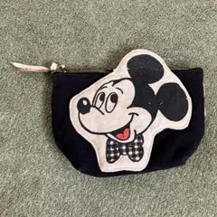 ミッキーマウス プリント ポーチ
