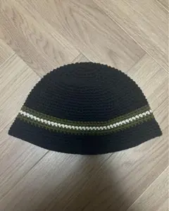 ハンドメイド　クラッシャーハット（ストライプデザイン）