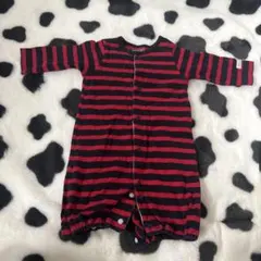 ストライプロンパース 50-60