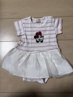 petit main ミニーマウスロンパース 80