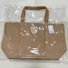 フェイラー オールドテディ ワッペントートバッグ　 ベージュLL