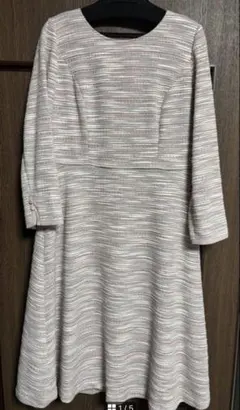 新品未使用タグ付　EMMAJAMES 長袖Aラインワンピース　11号　入学卒業式