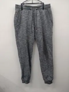 (11) GU グレー ジョガーパンツ ニット素材