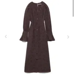 SNIDEL パターンタイトワンピ ブラウン サイズ1