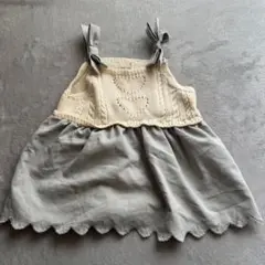 petit main ハート柄キャミソールワンピ