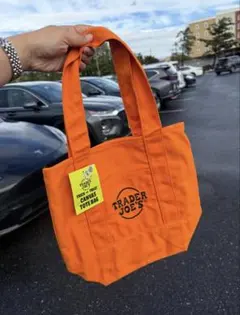 オレンジ TRADER JOE'S トートバッグ