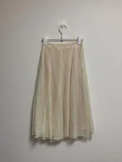 ems フレアスカート クリーム色