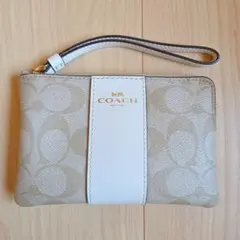 COACH コーチ ポーチ リストレット シグネチャー