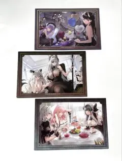 アズールレーン　ポストカード　3枚　上海限定　ポップアップストア　公式品