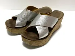 ファビオルスコーニ クロスベルト 厚底　ミュール　サンダル　イタリア製
